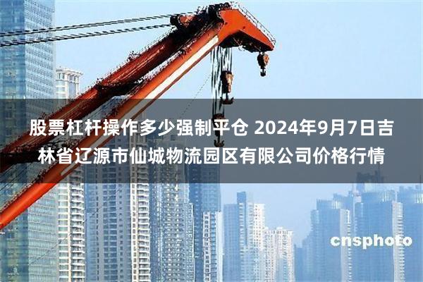 股票杠杆操作多少强制平仓 2024年9月7日吉林省辽源市仙城物流园区有限公司价格行情